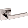 Baldwin L023 Privacy Door Lever Set with R017 Rose from the Estate Collection Lifetime Polished Nickel