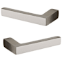 Baldwin Pair of Estate Levers without Rosettes Locking/Latching Mechanism Purchased Separately Lifetime Satin Nickel