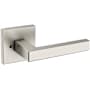 Baldwin L023 Privacy Door Lever Set with R017 Rose from the Estate Collection Lifetime Satin Nickel