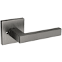 Baldwin L023 Privacy Door Lever Set with R017 Rose from the Estate Collection Lifetime Graphite Nickel