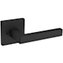 Baldwin L023 Privacy Door Lever Set with R017 Rose from the Estate Collection Satin Black