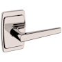 Baldwin L024 Passage Door Lever Set with R046 Rose from the Estate Collection Lifetime Polished Nickel