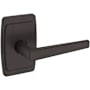 Baldwin L024 Passage Door Lever Set with R046 Rose from the Estate Collection Venetian Bronze