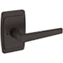 Baldwin L024 Privacy Door Lever Set with R046 Rose from the Estate Collection Venetian Bronze