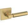 Baldwin L029 Gramercy Passage Door Lever Set with R017 Rose from the Estate Collection Vintage Brass