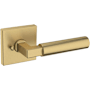 Baldwin L029 Gramercy Privacy Door Lever Set with R017 Rose from the Estate Collection Vintage Brass