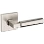 Baldwin L029 Gramercy Passage Door Lever Set with R017 Rose from the Estate Collection Lifetime Satin Nickel