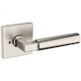 Baldwin L029 Gramercy Privacy Door Lever Set with R017 Rose from the Estate Collection Lifetime Satin Nickel
