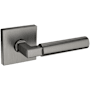 Baldwin L029 Gramercy Left Handed Non-Turning One-Sided Dummy Door Lever with R017 Rose from the Estate Collection Lifetime Graphite Nickel
