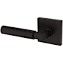 Baldwin L029 Gramercy Left Handed Non-Turning One-Sided Dummy Door Lever with R017 Rose from the Estate Collection Oil Rubbed Bronze