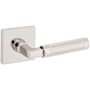 Baldwin Gramercy Knurled Non-Turning Two-Sided Dummy Door Lever Set with R017 Trim from the Estate Collection Lifetime Polished Nickel