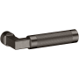 Baldwin L030 Gramercy Knurled Pair of Door Levers without Rosettes from the Estate Collection Lifetime Graphite Nickel