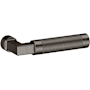 Baldwin L030 Gramercy Knurled Pair of Door Levers without Rosettes from the Estate Collection Locking/Latching Mechanism Purchased Separately Lifetime Graphite Nickel