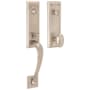 Baldwin Cody Dummy Entrance Handleset Trim Set with 5432 Estate Collection Knob Lifetime Satin Nickel