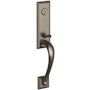 Baldwin Cody Dummy Entrance Handleset Trim Set with 5432 Estate Collection Knob Lifetime Graphite Nickel