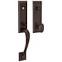 Baldwin Cody Single Cylinder Mortise Entrance Handleset Trim Set with 5432 Estate Collection Knob Venetian Bronze