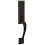 Baldwin Cody Right Hand Single Cylinder Mortise Entrance Handleset Trim Set with 5452 Estate Collection Lever Venetian Bronze