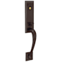 Baldwin Cody Right Hand Dummy Entrance Handleset Trim Set with 5452 Estate Collection Lever Venetian Bronze
