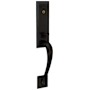 Baldwin Cody Right Hand Dummy Entrance Handleset Trim Set with 5452 Estate Collection Lever Satin Black