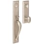 Baldwin Cody Single Cylinder Mortise Entrance Handleset Trim Set with 5432 Estate Collection Knob Lifetime Satin Nickel