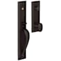 Baldwin Cody Single Cylinder Mortise Entrance Handleset Trim Set with 5432 Estate Collection Knob Oil Rubbed Bronze