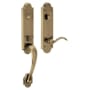 Baldwin Boulder Single Cylinder Left Hand Keyed Entry Mortise Lock Lever Handleset Trim Lifetime Polished Brass