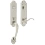 Baldwin Boulder Single Cylinder Left Hand Keyed Entry Mortise Lock Lever Handleset Trim Lifetime Polished Nickel