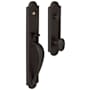 Baldwin Boulder Single Cylinder Mortise Entrance Handleset Trim Set with 5432 Estate Collection Knob Oil Rubbed Bronze