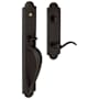 Baldwin Boulder Left Hand Single Cylinder Mortise Entrance Handleset Trim Set with 5452 Estate Collection Lever Oil Rubbed Bronze