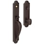 Baldwin Boulder Single Cylinder Mortise Entrance Handleset Trim Set with 5432 Estate Collection Knob Venetian Bronze