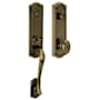 Baldwin Bethpage Single Cylinder Mortise Entrance Handleset Trim Set with 5437 Knob from the Estate Collection Vintage Brass