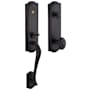 Baldwin Bethpage Single Cylinder Mortise Entrance Handleset Trim Set with 5437 Knob from the Estate Collection Oil Rubbed Bronze