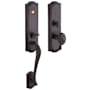Baldwin Bethpage Single Cylinder Mortise Entrance Handleset Trim Set with 5437 Knob from the Estate Collection Venetian Bronze