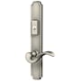 Baldwin Bismark Door Configuration 5 Passage Multi Point Trim Lever Set with American Cylinder Above or Below Handle Lifetime Satin Nickel