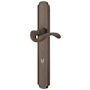 Baldwin Bismark Door Configuration 4 Patio Multi Point Trim Lever Set with Euro Profile Cylinder Below Handle Venetian Bronze