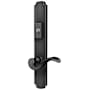 Baldwin Bismark Door Configuration 2 Passage Multi Point Trim Lever Set with American Cylinder Above Handle Satin Black