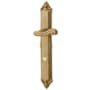 Baldwin Kensington Door Configuration 1 Keyed Entry Multi Point Trim Lever Set with European Cylinder Below Handle Vintage Brass