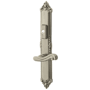 Baldwin Kensington Door Configuration 5 Half Inactive Half Passage Multi Point Trim Lever Set with American Cylinder Above or Below Handle Lifetime Satin Nickel