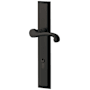 Baldwin Concord Door Configuration 4 Keyed Entry Multi Point Trim Lever Set with Euro Profile Cylinder Below Handle Satin Black
