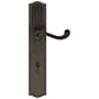 Baldwin Bristol Door Configuration 1 Passage Multi Point Trim Lever Set with European Cylinder Below Handle Venetian Bronze