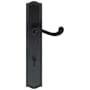 Baldwin Bristol Door Configuration 1 Passage Multi Point Trim Lever Set with European Cylinder Below Handle Distressed Oil Rubbed Bronze
