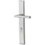 Baldwin Lakeshore Door Configuration 4 Inactive Multi Point Trim Lever Set with Euro Profile Cylinder Below Handle Polished Chrome