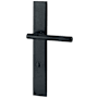 Baldwin Lakeshore Door Configuration 4 Half Inactive Half Passage Multi Point Trim Lever Set with Euro Profile Cylinder Below Handle Distressed Oil Rubbed Bronze