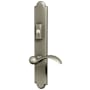 Baldwin Boulder Door Configuration 5 Keyed Entry Multi Point Trim Lever Set with American Cylinder Above or Below Handle Lifetime Satin Nickel