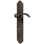 Baldwin Boulder Door Configuration 1 Half Inactive Half Passage Multi Point Trim Lever Set with European Less Cylinder Below Handle Venetian Bronze