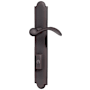 Baldwin Boulder Door Configuration 3 Half Inactive Half Passage Multi Point Trim Lever Set with American Cylinder Below Handle Venetian Bronze