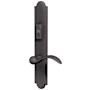 Baldwin Boulder Door Configuration 6 Inactive Multi Point Trim Lever Set with American Cylinder Above Handle Venetian Bronze
