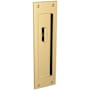 Baldwin Single Santa Monica Style Pocket Door Interior Privacy Trim from the Estate Collection Lifetime Polished Brass