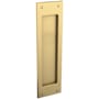 Baldwin Santa Monica Dummy Pocket Door Pull Set from the Estate Collection Lifetime Satin Brass