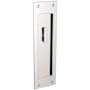 Baldwin Single Santa Monica Style Pocket Door Interior Privacy Trim from the Estate Collection Lifetime Polished Nickel
